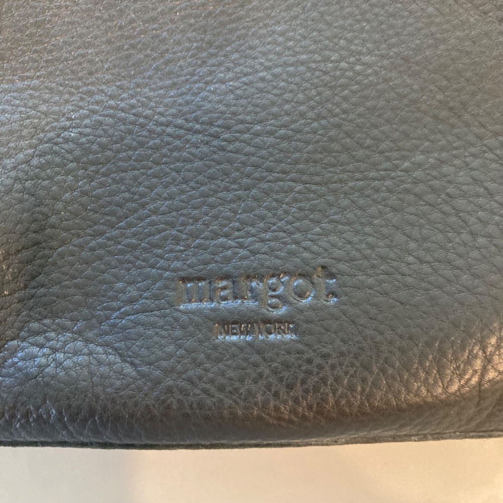 NWT Margot New York Black Leather Crossbody Purse - Picture 7 of 12